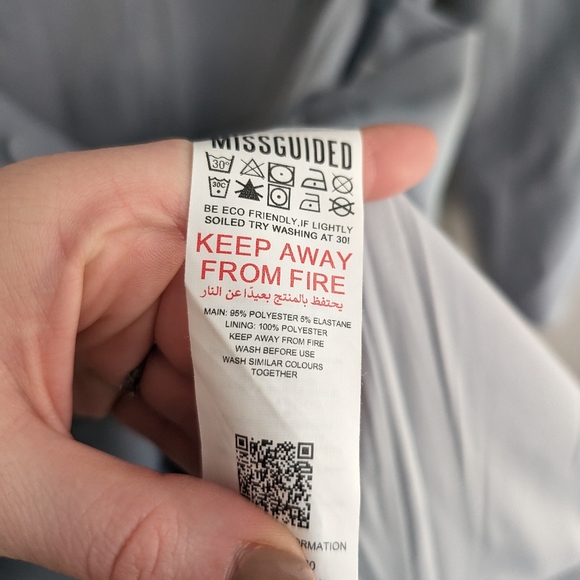 Missguided MIDI Light Blue Blazer Dress - Picture 9 of 9